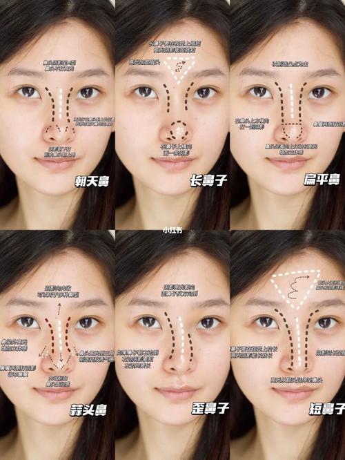鼻子塌日常淡妆化妆教程（塌鼻子化妆前后的对比）-第6张图片-美妆