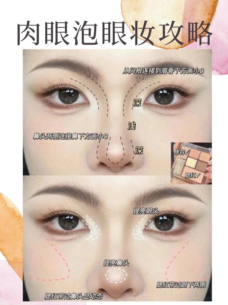 淡妆教程日常化妆肉眼泡,肉眼泡化妆视频-第1张图片-美妆 淡妆教程日常化妆肉眼泡,肉眼泡化妆视频-第1张图片-美妆