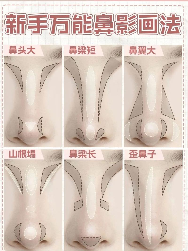 新手化妆教程步骤鼻子（化妆化鼻子视频教程）