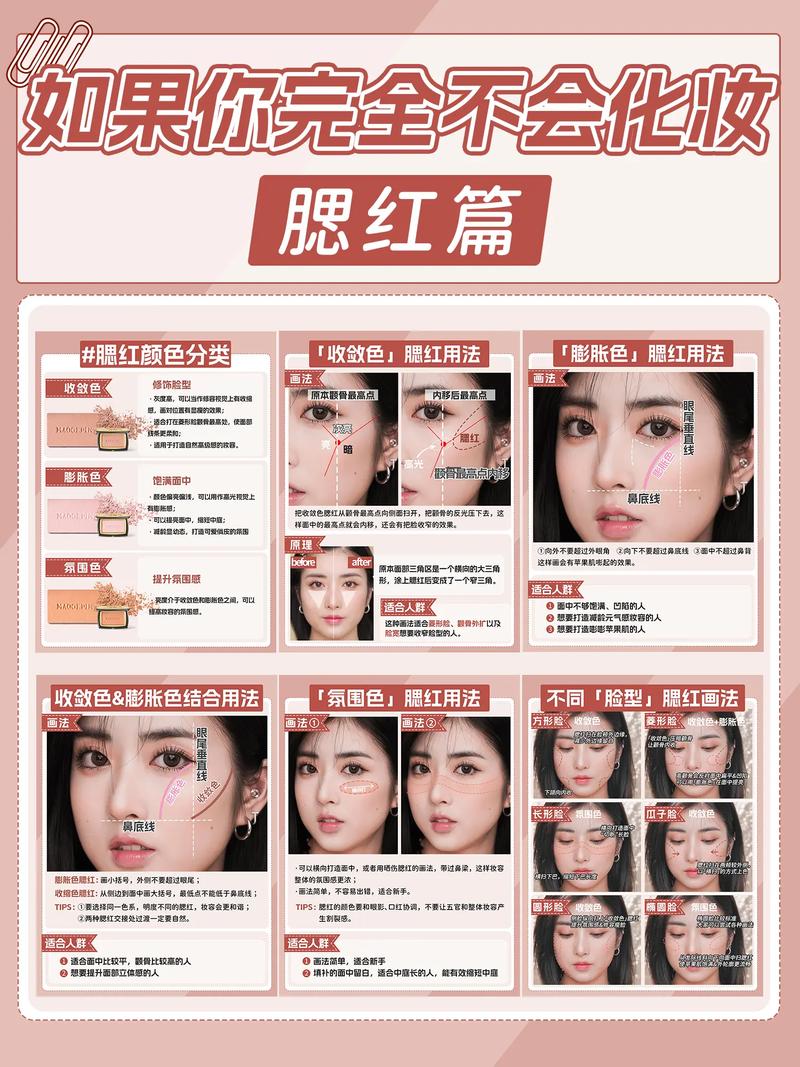 新手化妆腮红步骤教程,腮红在化妆的哪个步骤-第5张图片-美妆 新手化妆腮红步骤教程,腮红在化妆的哪个步骤-第5张图片-美妆