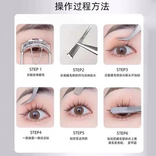 女生假睫毛新手化妆教程,假睫毛化妆步骤-第3张图片-美妆