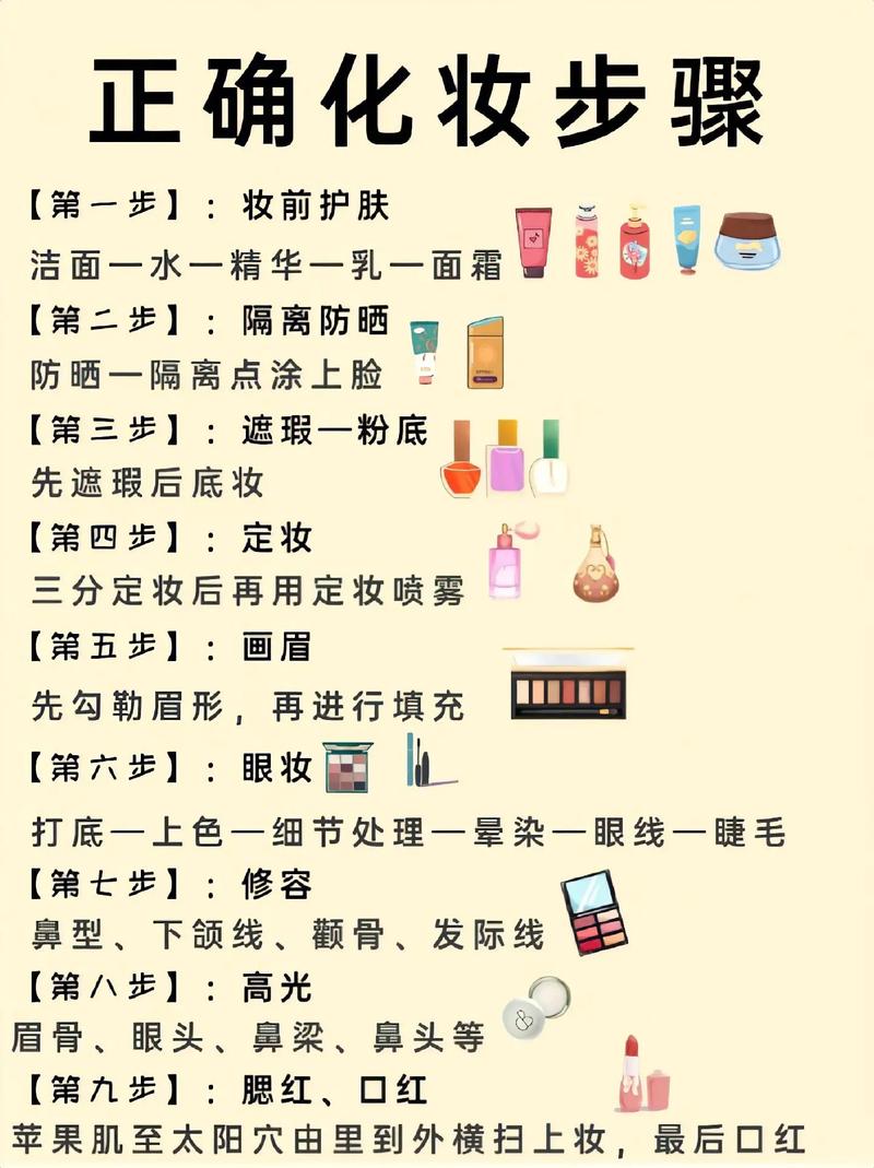 淡妆教程化妆师,新手淡妆化妆步骤视频教程全集