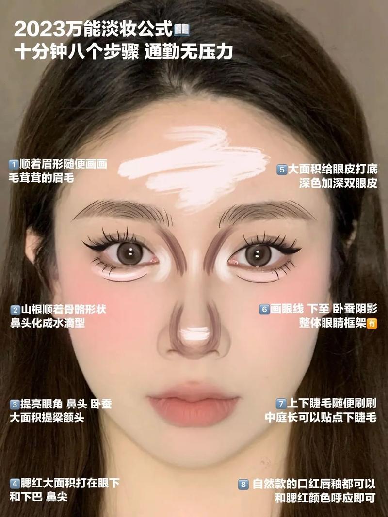 圆脸化妆教程淡妆新手,圆脸化妆怎么瘦脸-第7张图片-美妆 圆脸化妆教程淡妆新手,圆脸化妆怎么瘦脸-第7张图片-美妆